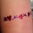 Glitter Hearts Banner